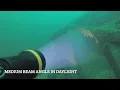 Lagu OrcaTorch ZD710 MK2 dive light beam test