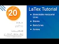 LaTex Tutorial 20 Stretchable Horizontal Lines