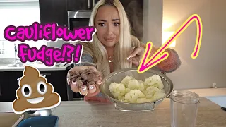 2 INGREDIENT cauliflower FUDGE!? 🍫 WILL IT WORK???