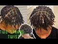 How to Double Two strand Twist Short men hair STRETCHED Using hair foam