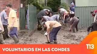 Cientos de voluntarios trabajan en Las Condes