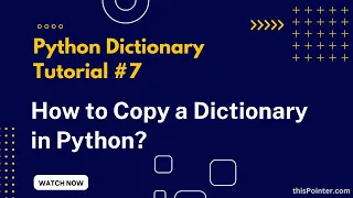 How do you Copy a Dictionary in Python Shallow vs Deep Copy Python Dictionary Tutorial