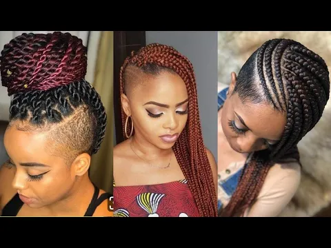 Download MP3 🔥Dope Cut!🔥 Classy and Stylish Tapered Braids | Shaved Side Natural Hairstyles for Black Women