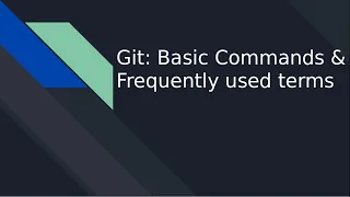 Git Basic Commands Repository Init Add Commit Show Status Log Diff with Live Demo