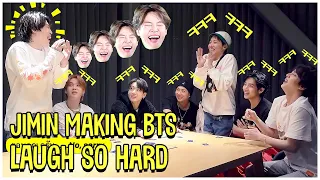 Jimin BTS يجعل BTS يضحكون بشدة 