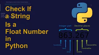 Check If a String Is a Float Number in Python Python Examples Python Coding Tutorial Interview