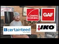 SHINGLE PULL TEST IKO GAF Owens Corning and Certainteed