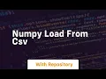 numpy load from csv