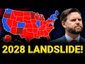 My Updated 2028 Election Map Prediction Vance vs AOC