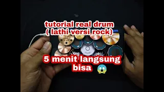 Download TUTORIAL LATHI ROCK VERSI | REAL DRUM BY KRF MP3