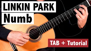 Download Linkin Park - Numb - FINGERSTYLE Guitar Tutorial + TAB MP3