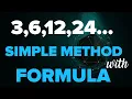 Find Out Any POSITION In Series Of 3 6 12 24 48 With Simple Method