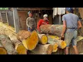 Lagu CRAZY!! Hundreds of Years Old Jackfruit Wood Costs the Same as a Luxury Car When Sawed into Blocks