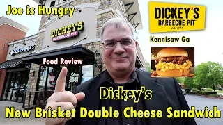 Dickey s Barbecue Pit - New Brisket Double Cheese Sandwich BBQ Food Review Joe is Hungry