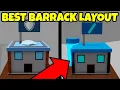 NEW BEST Barrack Layout in Roblox Control Army