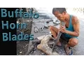 How Blacksmiths make Buffalo Horn Machete Handles