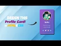 DESIGN USER PROFILE CARD USING HTML AND CSS