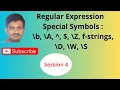 Python Regex Special Symbols Explained b A Z f-strings D W S