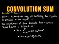 Convolution Sum - Matrix Method and Tabular Method