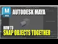 Autodesk Maya How To Snap Objects Together