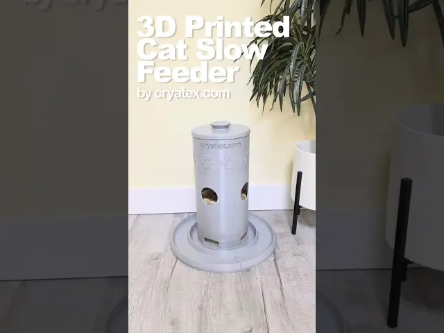 Cryatex Gravity Cat Slow Feeder video thumbnail
