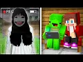 JJ and Mikey Got Scary SAMARA From THE RING on a Hidden Camera in Minecraft! - Maizen