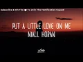 Niall Horan - Put A Little Love On Me (Lyrics)
