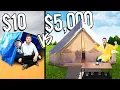 Download Lagu $10 vs $5,000 Homemade Shelters! *OVERNIGHT SURVIVAL*