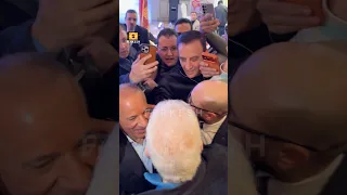 لحظة صلح المستشار  مرتضي منصور و  احمد موسي بعد سنين من الخلافات دندنها