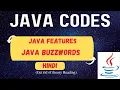 Features of Java Java Buzzwords Basics of java Hindi Hinglish