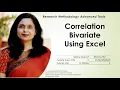 Correlation Bivariate Using Excel correlation excel bivariate