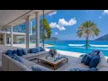 Download Lagu Jazz Background In Summer Seaside Lounge Space - September Jazz With Ocean Wave Helps Relieve Stress