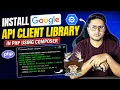 How to Install Google API Client Library in PHP using Composer Hindi