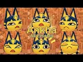 Animal Crossing New Horizons Ankha All Emote Reactions