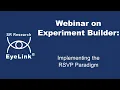 Webinar - Implementing the RSVP Paradigm in Experiment Builder