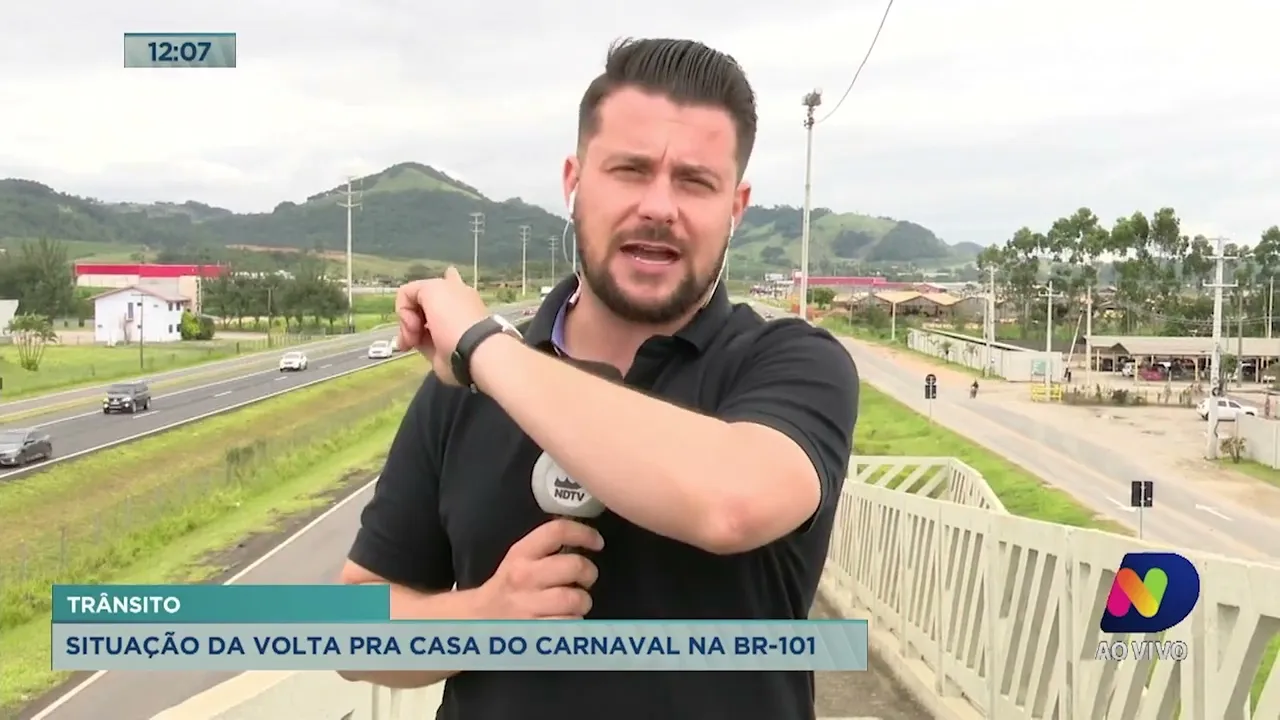 Trânsito deve ser intenso na volta para casa na BR-101 durante esta terça (1º) e quarta-feira (2)