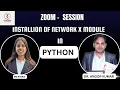 Installation of Network X Module In Python Tutorial Session Pharma Decoded