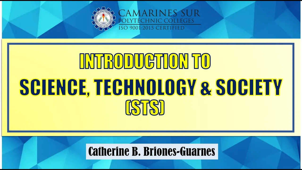 Topic 1 Introduction and History of STS