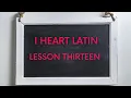IHL EPISODE LESSON 13 The 4th Conjugation
