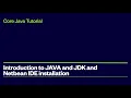 Episode 1 of core java tutorial