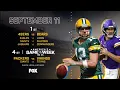 NFL on FOX week 1 2022 lineup
