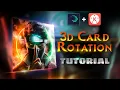 How to create the 3D CARD ROTATION FLIP ANIMATION in android editing Tutorial Kinemaster