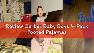 Review Gerber Baby Boys 4-Pack Footed Pajamas