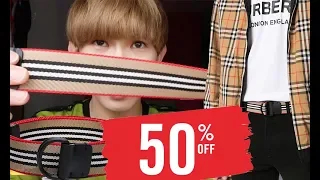 Original Striped Burberry Belt Unboxing 50 off for Riccardo Tisci Collection Luxury Designer Haul
