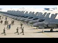 Massive Amount of US Air Force F-35s Takeoff Together During Intense Scramble