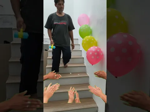 Hai 👋 Jadi kalian pilih Nominasi ke Berapa nih 🤭🤣 #shorts #meletuskanbalon #balloon #funnykids