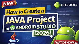 How to Create Project in Android Studio with Java 2026 Android Tutorial