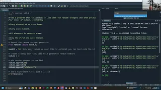 Programming in Python - Chapter 6 Exercises Lists and Tuples