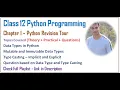 Python Revision Tour Class 12 Computer Science with Python 5