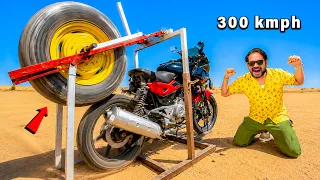 We Built a Monster Tyre Launcher 😈 | 300 KM:H Speed Test!